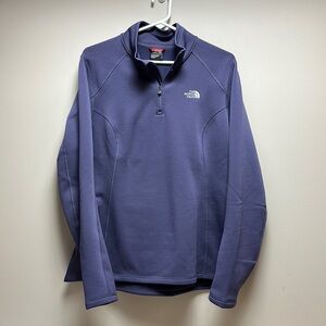 The North Face Purple Fleece Quarter Zip Pullover Women’s Size Large